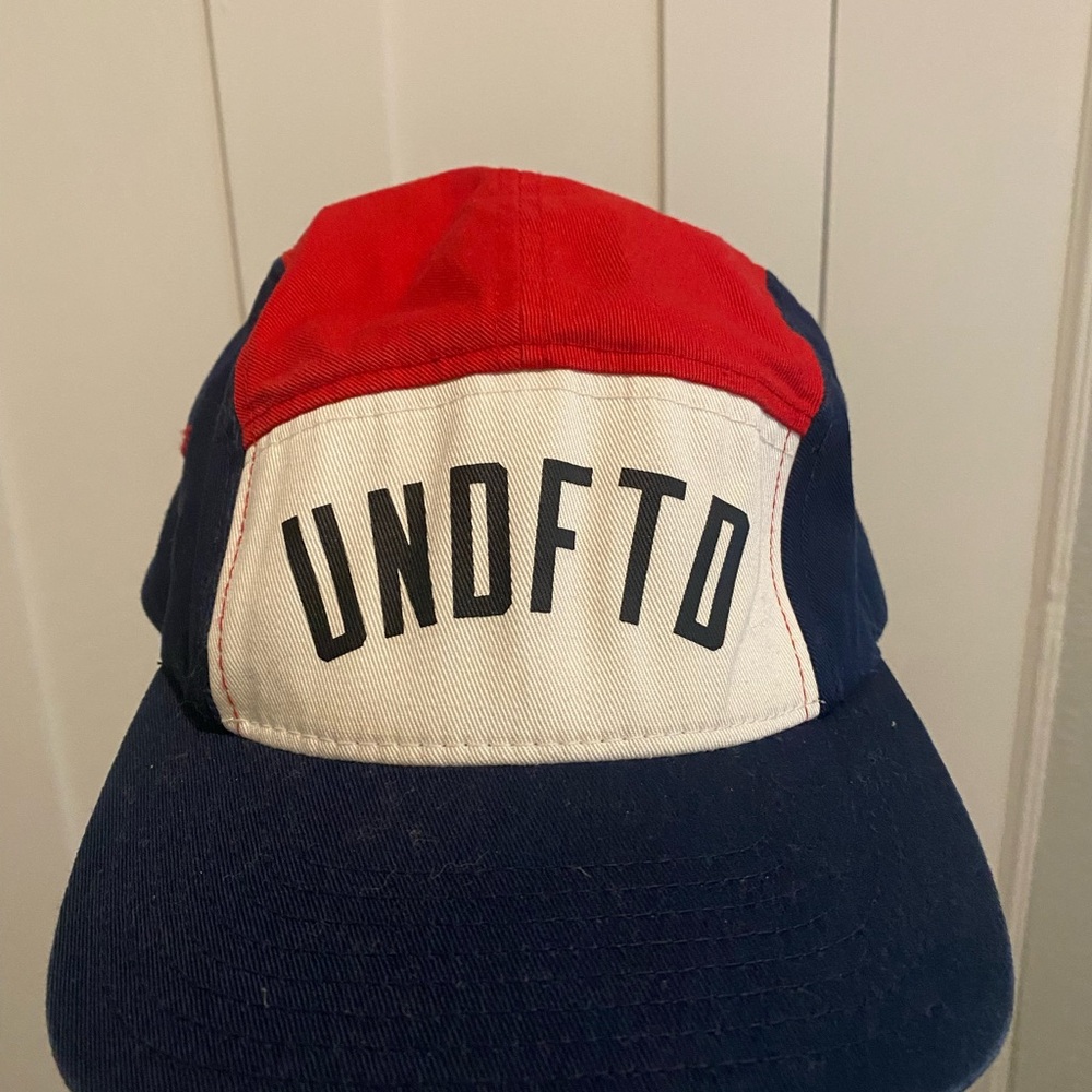 Undefeated 5 panel Red and Navy Cap